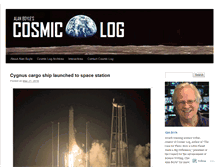 Tablet Screenshot of cosmiclog.com